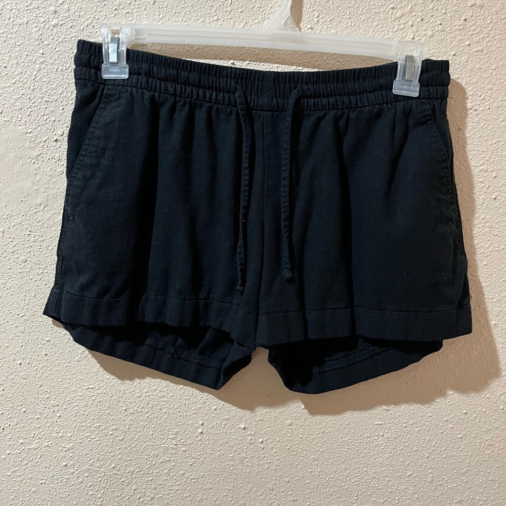 Old navy high waisted linen blend pull on shorts 3 inches